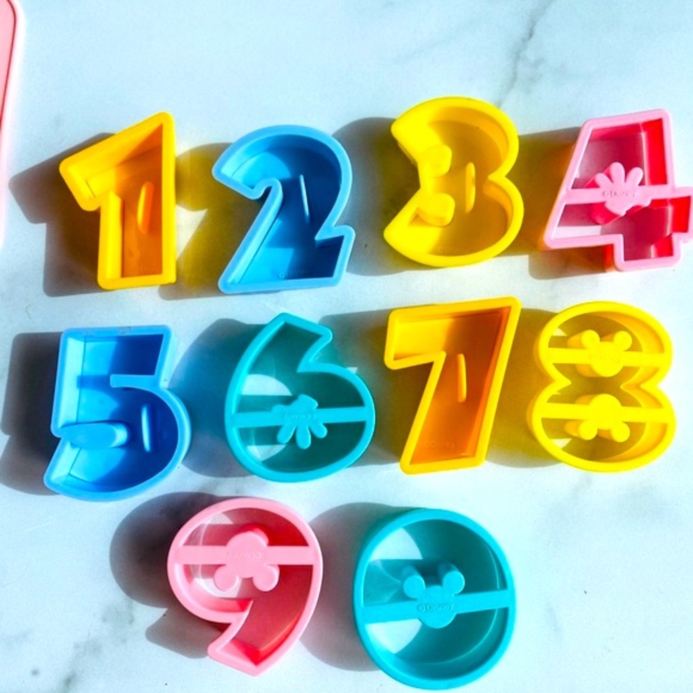 Disney Fondant Number Cookie Cutter Embosser Set